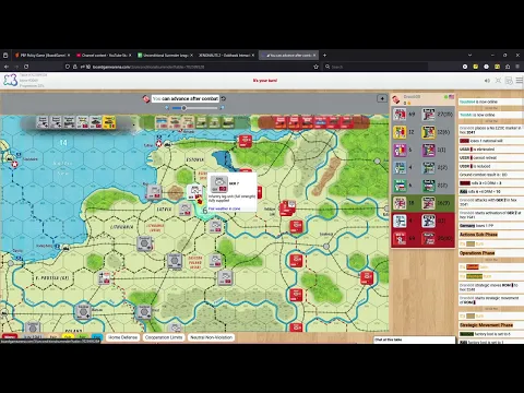 Dren608 plays: Unconditional Surrender Europe Solo Run part 9, July41 - Soviet Army and Egypt fine