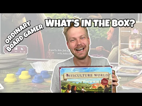 What's in the box? Viticulture World by SM games, unboxing board game