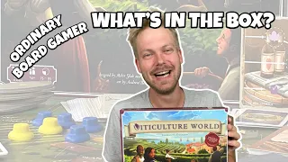 What's in the box? Viticulture World by SM games, unboxing board game