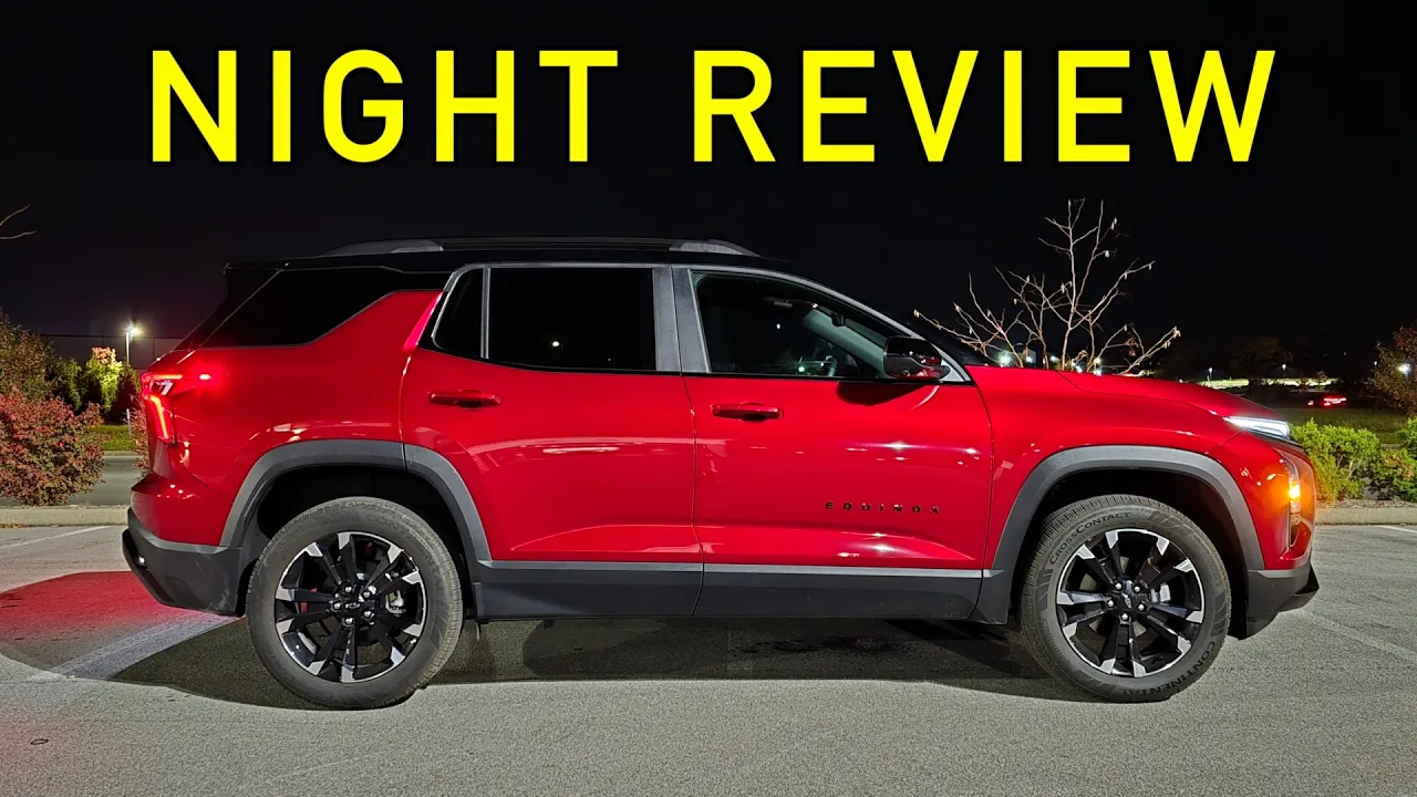 NIGHT REVIEW! -- Does the All-New 2025 Chevy Equinox RS Have Great Lights?? (Headlights & Ambient)