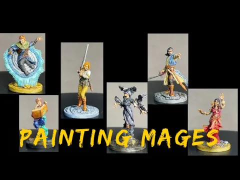 Painting Mages from The Witcher and Ciri