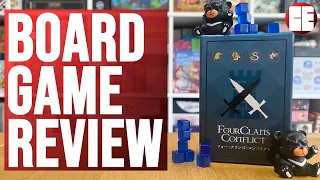 Four Clans Conflict Board Game Review by Cardboard East