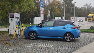 (live) Nissan Leaf e+ Full range test 90 km/h