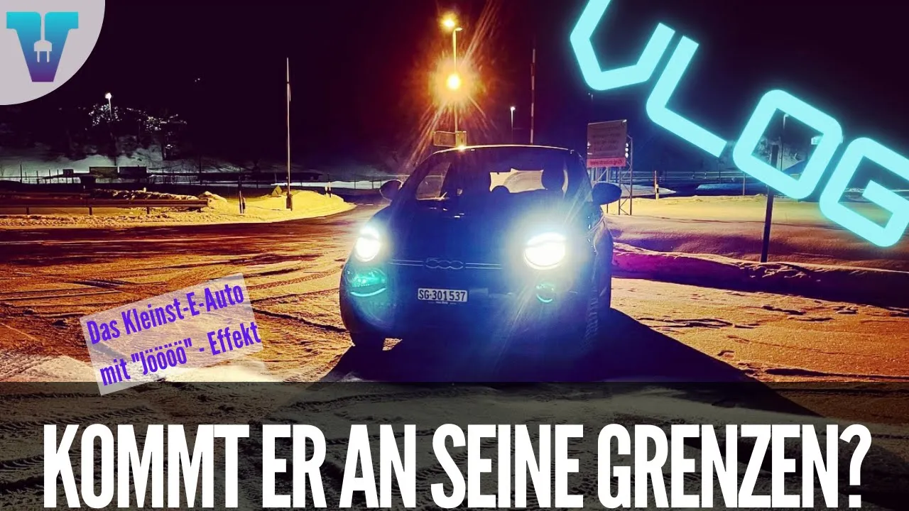 Mit dem Kleinwagen FIAT 500 im Winter nach Davos - Geht das? [Deutsch 4K] | Vision E Drive Nr.216