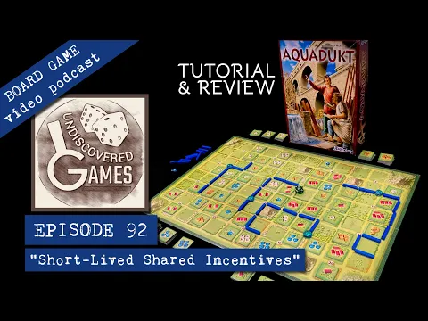 AQUÄDUKT BOARD GAME Review & How To Play Rules Tutorial E92 Mean Tile Placement Hidden Gem Aqueduct