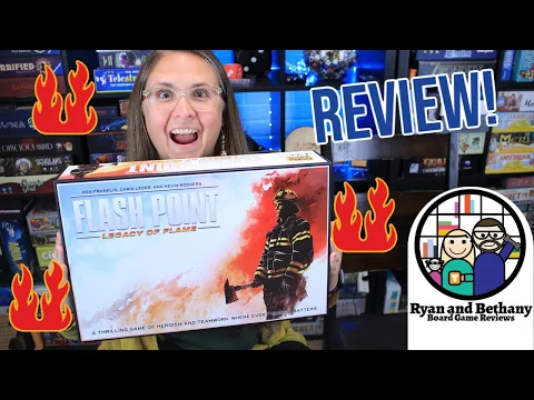 Flash Point: Legacy of Flame Review! (A Cooperative Fire-Fighting Legacy Game!