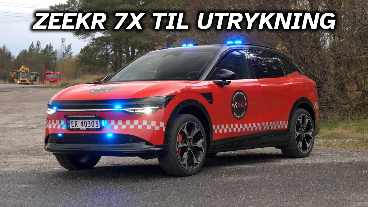 Elbil som utrykningskjøretøy! Slik er den bygget om med lys, sirener og utstyr