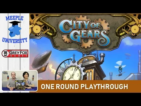 City of Gears Board Game – One Round Playthrough.