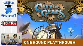 City of Gears Board Game – One Round Playthrough.