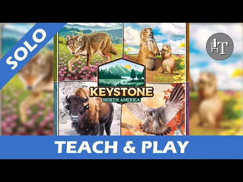 Tutorial & Solo Playthrough of Keystone North America - Solo Board Game