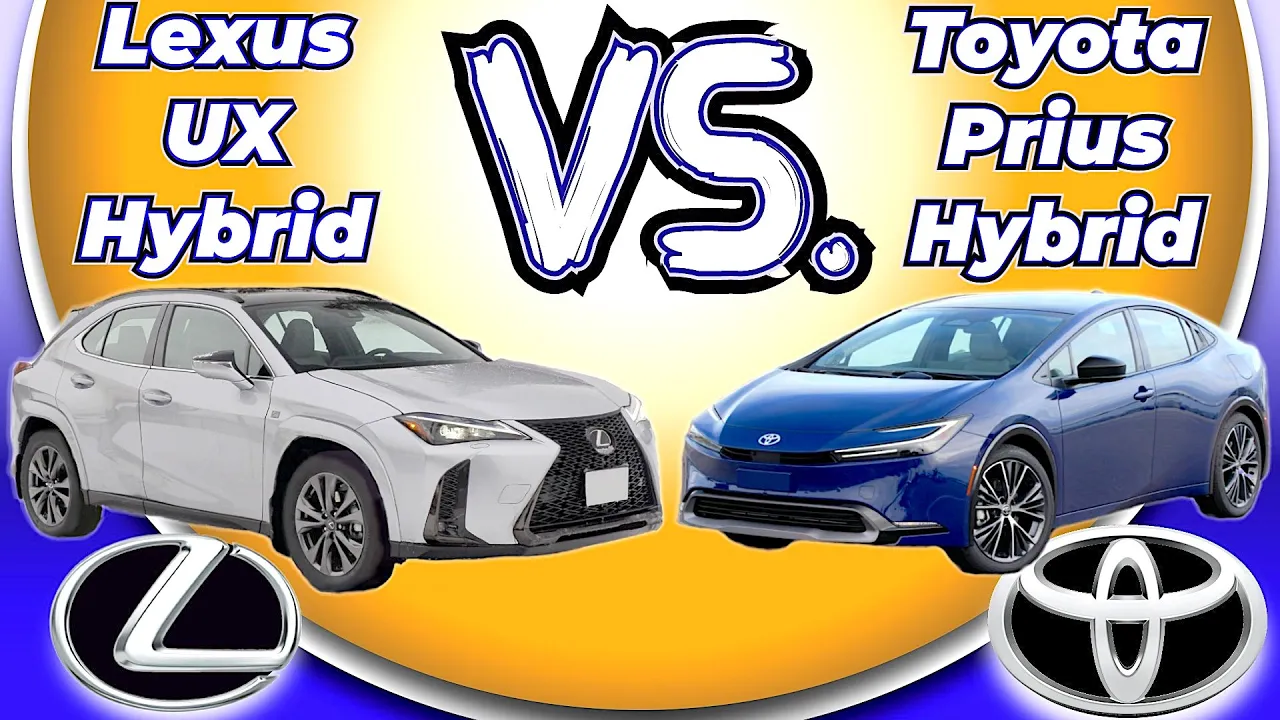All-New 2023 Toyota Prius hybrid VS Updated 2023 Lexus UX hybrid
