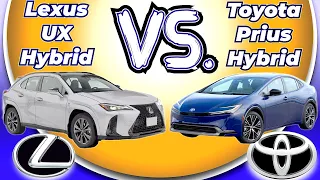 All-New 2023 Toyota Prius hybrid VS Updated 2023 Lexus UX hybrid