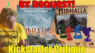 ⚔️ Midhalla ⚔️ 100% skill-based coop Dungeoncrawl Boardgame - Kickstarter Critique Review