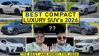 BEST Luxury Compact SUVs for 2026 -- Our TOP 9 PICKS After Reviewing ALL of Them!
