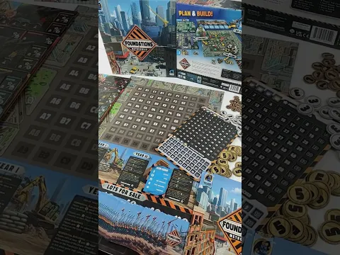 What’s Inside Foundations of Metropolis? Unboxing! #boardgameshorts