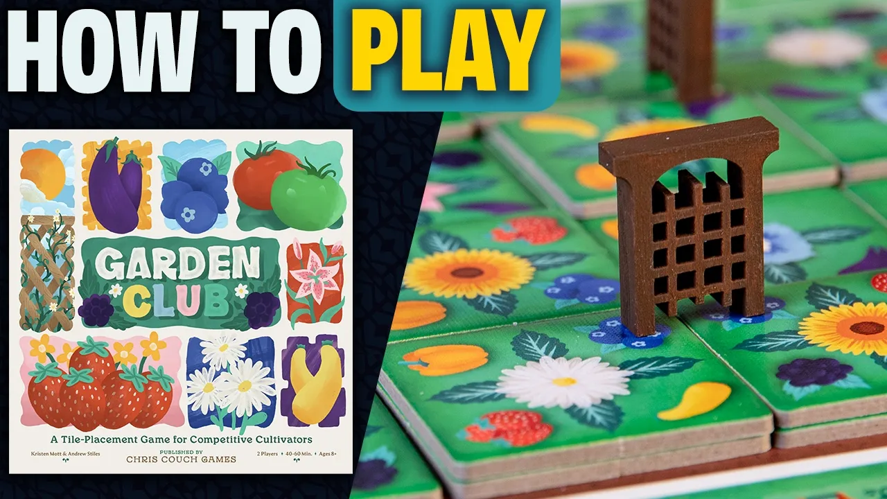 Garden Club | How to Play | Learn to Play in 11 Minutes! | Tile Placement 2-Player Delight