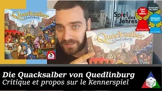 Die Quacksalber von Quedlinburg - Critique et propos sur le Kennerspiel