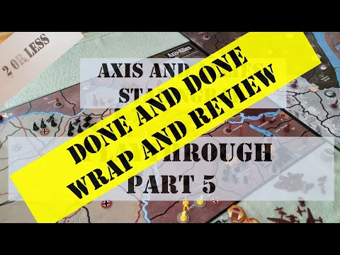 Axis and Allies Stalingrad Playthrough Part 5 Dying Turns, Wrap and Review