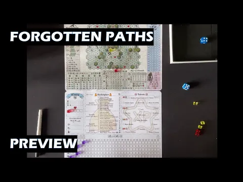 Forgotten Paths PnP solo board game preview