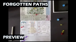 Forgotten Paths PnP solo board game preview