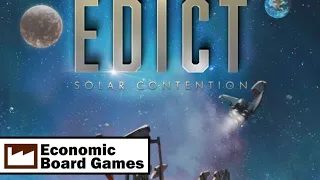 Edict: Solar Contention Run-through Economic Board Games