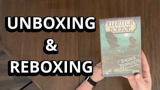 Eldritch Horror: Strange Remnants Board Game Expansion Unboxing & Reboxing - What's in the Box?