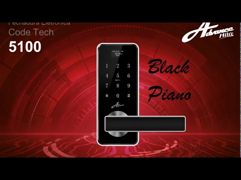 Fechadura Digital Embutir para Porta de Madeira ou Metal Advance Milre 5100 Chave Senha Cartão