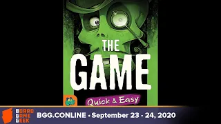 The Game- Quick & Easy — game preview at BGG CONLINE September 2020