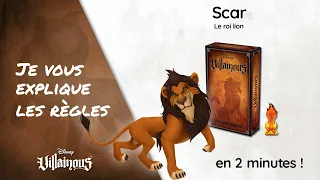 Je vous explique les règles de SCAR - VILLAINOUS en moins de 2 minutes!