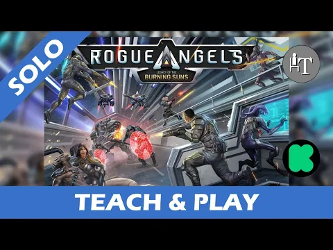 Tutorial & Solo Playthrough PREVIEW of Rogue Angels - Solo Board Game