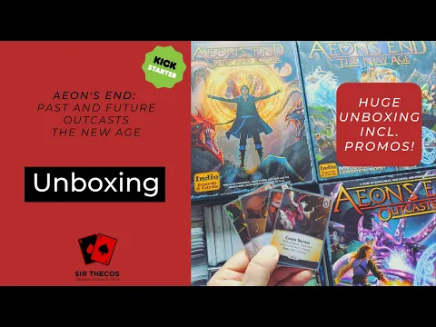 Huge Aeon's End Unboxing (The New Age, Outcasts, Past and Future, Promos, Upgrades)