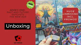 Huge Aeon's End Unboxing (The New Age, Outcasts, Past and Future, Promos, Upgrades)