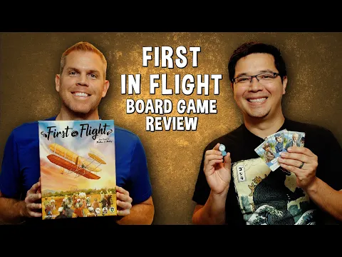 Review of First In Flight - Early Airplane Deck Building Game
