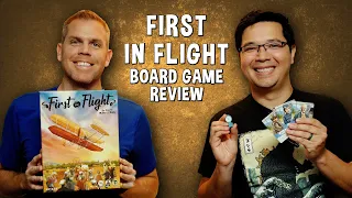Review of First In Flight - Early Airplane Deck Building Game