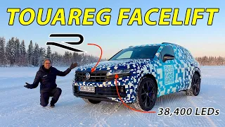 New VW Touareg R shows the💡2023 facelift changes!