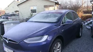 Tesla Model X with frost, what fails to operate?