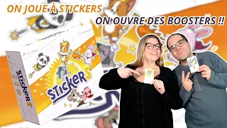 { Règles Et Partie } ON JOUE À STICKERS ET ON OUVRE DES BOOSTERS | Jeu De Société | Two Manta Games