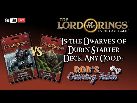 Lord of the Ring Card Game Dwarves of Durin Starter Deck Gameplay