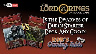 Lord of the Ring Card Game Dwarves of Durin Starter Deck Gameplay
