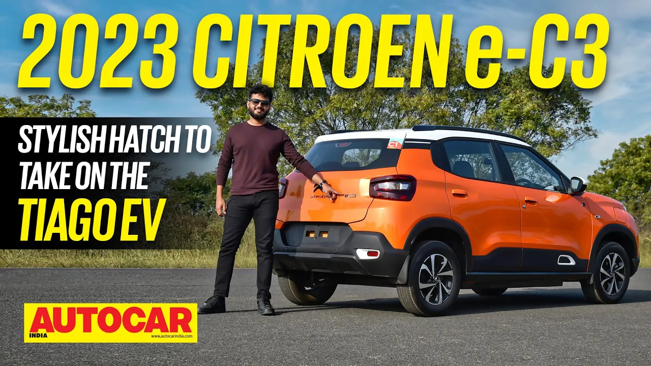 2023 Citroen eC3 review - New electric hatchback to take on Tiago EV | First Drive | Autocar India