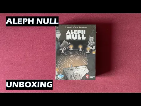 Unboxing Aleph Null Card Game