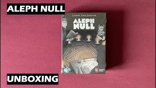 Unboxing Aleph Null Card Game