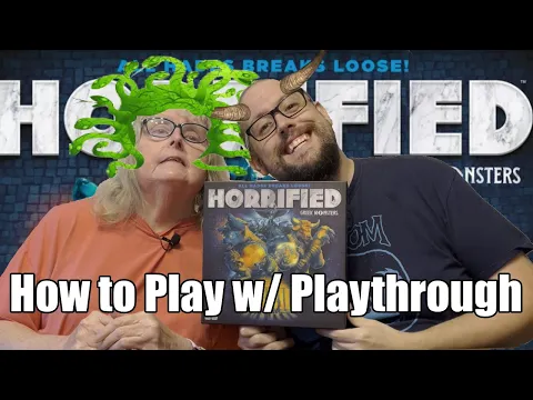 Horrified Greek Monsters Board Game How to Play and Playthrough (Medusa, Siren and Minotaur)
