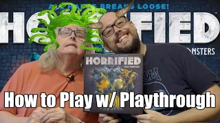 Horrified Greek Monsters Board Game How to Play and Playthrough (Medusa, Siren and Minotaur)