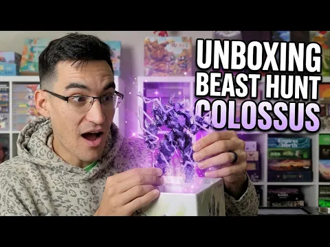 Beast Hunt Colossus Board Game Unboxing | Kickstarter Preview