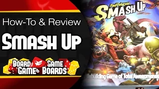 Smash Up How-to & Review: Board Game Game Boards