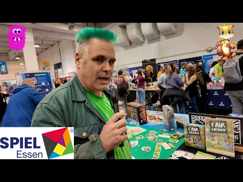 Fair Enough game overview with Friedemann Friese at Spiel Essen 2025