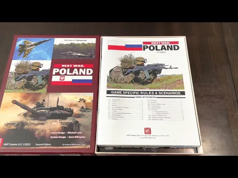 Next War: Poland, Second Edition (GMT) - Unboxing and Discussion of Series