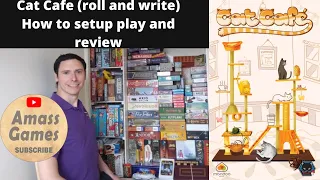 Cat café roll and write how to setup play and review 