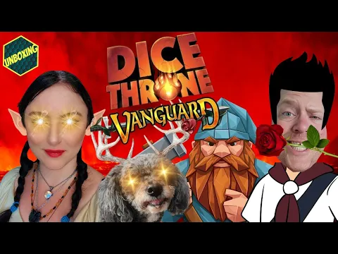 Dice Throne Vanguard (Sun Elf, Forge Master, Duelist, Druid) - A Boardgamechuck Unboxing